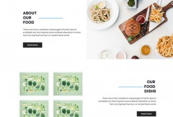 美食在线下单网站HTML模板